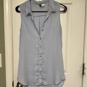 Button up tank top blouse